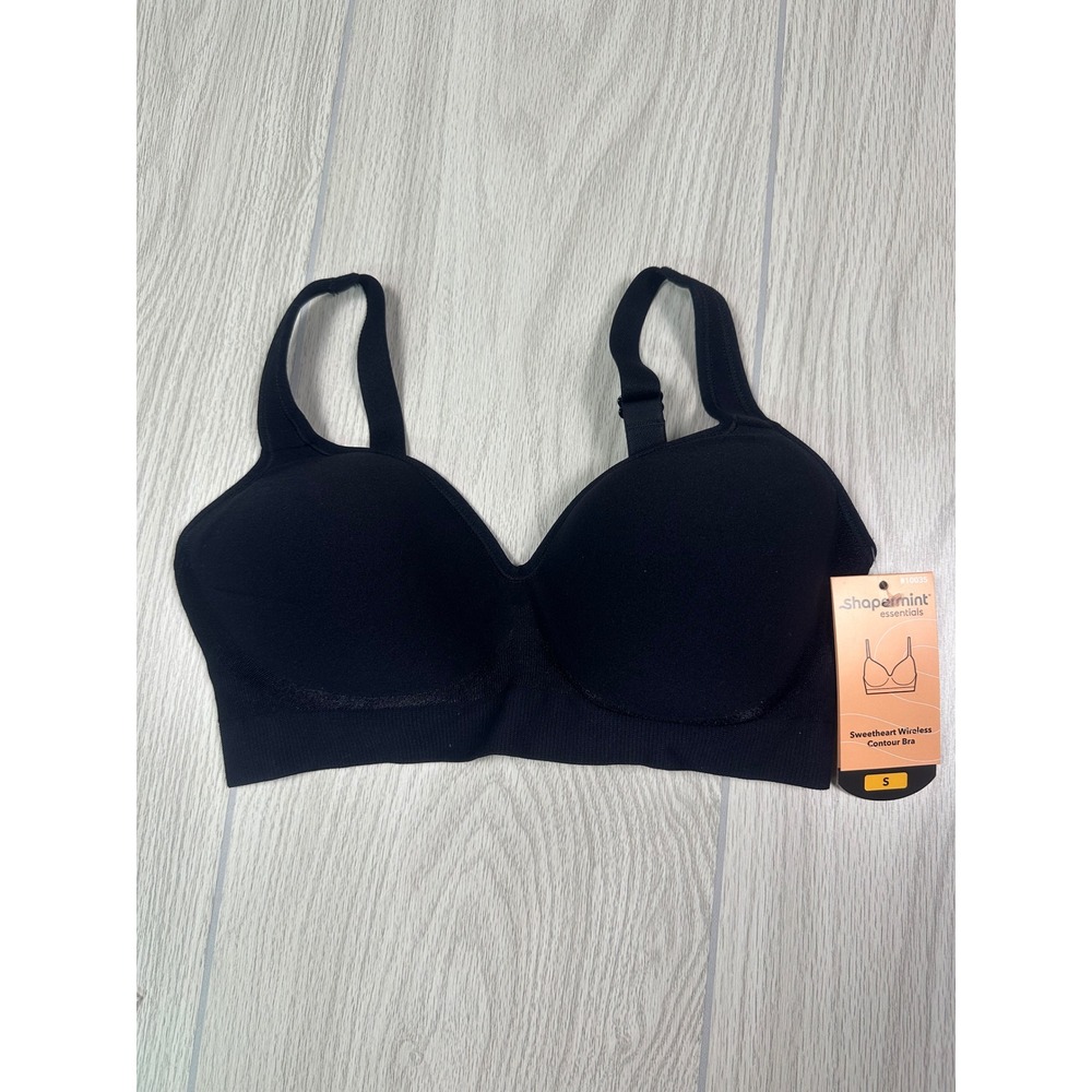 Shapermint Essentials‎ Sweetheart Wireless Contour Bra Black Size S